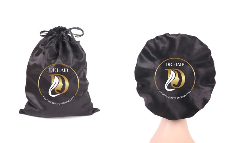 Buy 1 Wig & Get A Satin Bag Elastic Band  Satin Hair Bonnet Free